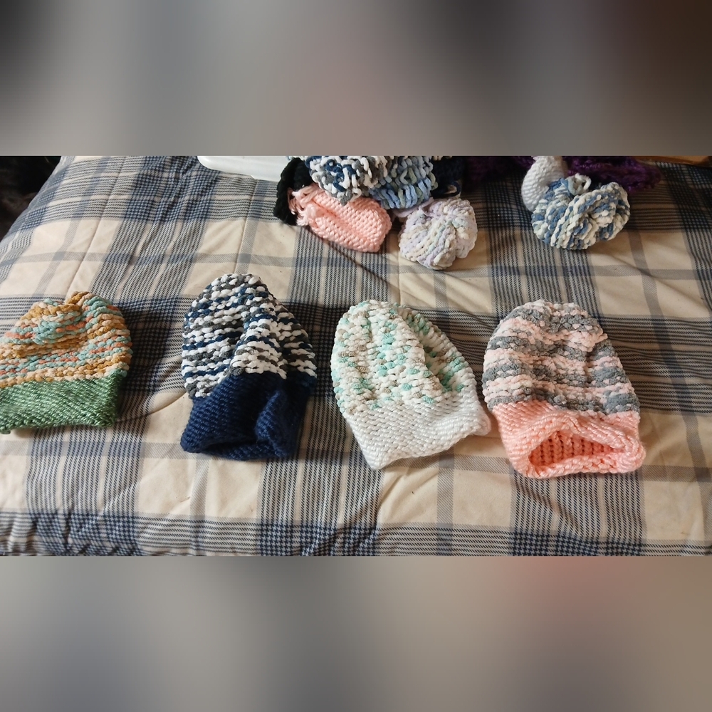 Colorful Knitted Kids Beanies Set